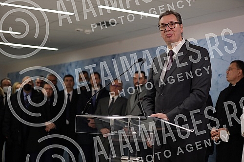 The President of the Republic of Serbia, Aleksandar Vucic, attended the opening of the new Clinical Center of Serbia after the completion of the first phase of works.Predsednik Republike Srbije Aleksandar Vucic prisustvovao je otvaranju novog Klini