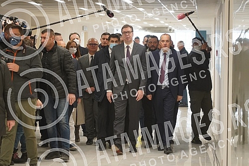 The President of the Republic of Serbia, Aleksandar Vucic, attended the opening of the new Clinical Center of Serbia after the completion of the first phase of works.Predsednik Republike Srbije Aleksandar Vucic prisustvovao je otvaranju novog Klini