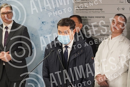 The President of the Republic of Serbia, Aleksandar Vucic, attended the opening of the new Clinical Center of Serbia after the completion of the first phase of works.Predsednik Republike Srbije Aleksandar Vucic prisustvovao je otvaranju novog Klini