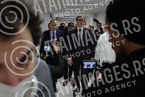 The President of the Republic of Serbia, Aleksandar Vucic, attended the opening of the new Clinical Center of Serbia after the completion of the first phase of works.Predsednik Republike Srbije Aleksandar Vucic prisustvovao je otvaranju novog Klini