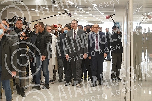 The President of the Republic of Serbia, Aleksandar Vucic, attended the opening of the new Clinical Center of Serbia after the completion of the first phase of works.Predsednik Republike Srbije Aleksandar Vucic prisustvovao je otvaranju novog Klini