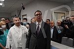 The President of the Republic of Serbia, Aleksandar Vucic, attended the opening of the new Clinical Center of Serbia after the completion of the first phase of works.Predsednik Republike Srbije Aleksandar Vucic prisustvovao je otvaranju novog Klini