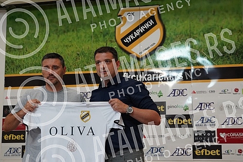 Promotion of the new head of the Cukaricki football club Dusan Kerkez and the first roll call of the team before the start of preparations for the upcoming 2022/23 season.Promocija novog sefa struke fudbalskog kluba Cukaricki Dusana Kerkeza i prva 