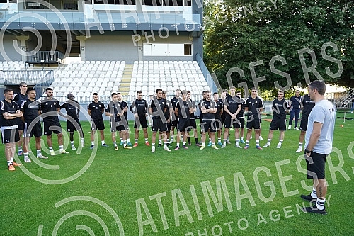 Promotion of the new head of the Cukaricki football club Dusan Kerkez and the first roll call of the team before the start of preparations for the upcoming 2022/23 season.Promocija novog sefa struke fudbalskog kluba Cukaricki Dusana Kerkeza i prva 