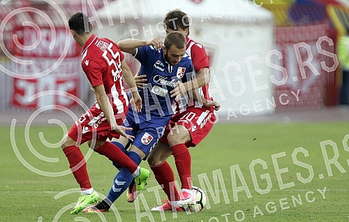 Match of the first round of Superleague Serbia between FK Crvena zvezda and FK Radnicki Nis played at stadium Rajko Mitic.Utakmica prvog kola Superlige Srbije izmedju FK Crvena zvezda i FK Radnicki Nis odigrana na stadionu Rajko Mitic. 