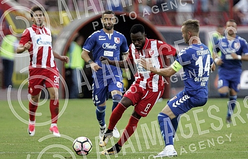 Match of the first round of Superleague Serbia between FK Crvena zvezda and FK Radnicki Nis played at stadium Rajko Mitic.Utakmica prvog kola Superlige Srbije izmedju FK Crvena zvezda i FK Radnicki Nis odigrana na stadionu Rajko Mitic. 