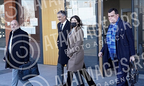 Iva Ilincic gave a statement in the Higher Public Prosecutor's Office regarding the case in which Miroslav Mike Aleksic was accused of sexually harassing and raping his students.Iva Ilincic je u Visem javnom tuzilastvu dala izjavu povodom slucaja u