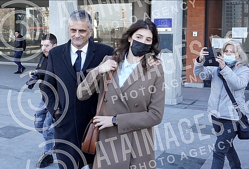 Iva Ilincic gave a statement in the Higher Public Prosecutor's Office regarding the case in which Miroslav Mike Aleksic was accused of sexually harassing and raping his students.Iva Ilincic je u Visem javnom tuzilastvu dala izjavu povodom slucaja u