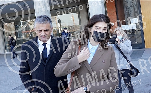 Iva Ilincic gave a statement in the Higher Public Prosecutor's Office regarding the case in which Miroslav Mike Aleksic was accused of sexually harassing and raping his students.Iva Ilincic je u Visem javnom tuzilastvu dala izjavu povodom slucaja u