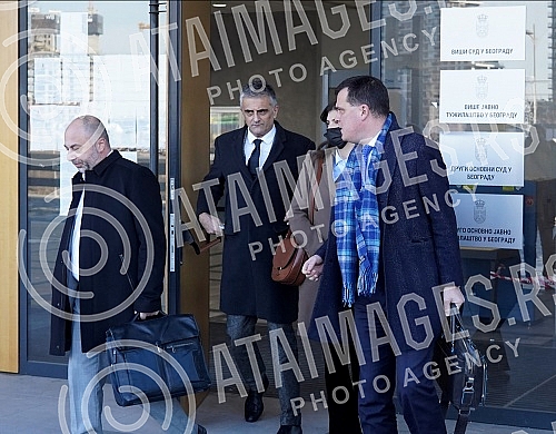 Iva Ilincic gave a statement in the Higher Public Prosecutor's Office regarding the case in which Miroslav Mike Aleksic was accused of sexually harassing and raping his students.Iva Ilincic je u Visem javnom tuzilastvu dala izjavu povodom slucaja u