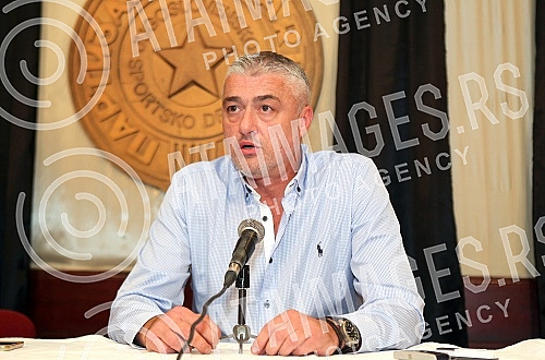 Skupstina Kosarkaskog kluba Partizan i konferencija za medije Predraga Danilovica - predsednika KK Partizan.