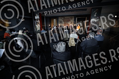 A press conference on the occasion of the premiere of the play Zagreb - Belgrade via Sarajevo by Jelica Zupanc, directed by Gorcin Stojanovic, was held at the Yugoslav Drama Theater.Konferencija za medije povodom premijere predstave Zagreb  Beogra