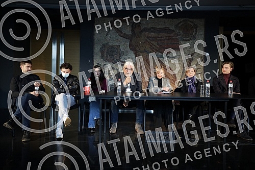 A press conference on the occasion of the premiere of the play Zagreb - Belgrade via Sarajevo by Jelica Zupanc, directed by Gorcin Stojanovic, was held at the Yugoslav Drama Theater.Konferencija za medije povodom premijere predstave Zagreb  Beogra