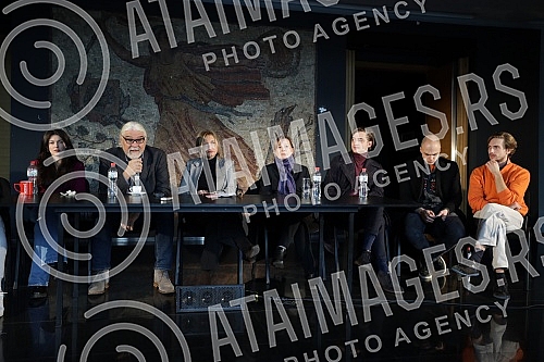 A press conference on the occasion of the premiere of the play Zagreb - Belgrade via Sarajevo by Jelica Zupanc, directed by Gorcin Stojanovic, was held at the Yugoslav Drama Theater.Konferencija za medije povodom premijere predstave Zagreb  Beogra