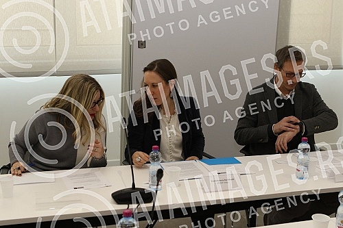 A conference on the occasion of the 75th anniversary of UNICEF in Serbia at the Serbian Chamber of Commerce. U Privrednoj komori Srbije konferencija povodom 75 godina Unicefa u Srbiji.