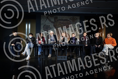 A press conference on the occasion of the premiere of the play Zagreb - Belgrade via Sarajevo by Jelica Zupanc, directed by Gorcin Stojanovic, was held at the Yugoslav Drama Theater.Konferencija za medije povodom premijere predstave Zagreb  Beogra