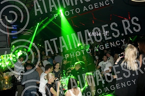 Performance of Sladja Allegro (Sladjana Dragas) held on raft Kartel.Nastup Sladje Allegro na splavu Kartel.