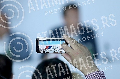 Session of the Main Board of the Serbian Progressive Party held at Pinky Hall.Sednica Glavnog odbora Srpske napredne stranke odran u hali Pinki.