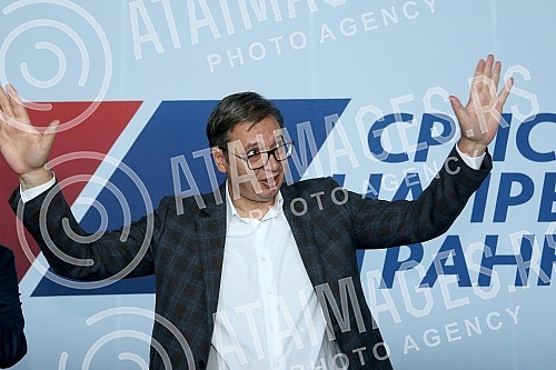 Session of the Main Board of the Serbian Progressive Party held at Pinky Hall.Sednica Glavnog odbora Srpske napredne stranke odran u hali Pinki.