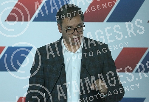 Session of the Main Board of the Serbian Progressive Party held at Pinky Hall.Sednica Glavnog odbora Srpske napredne stranke odran u hali Pinki.