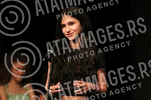 The first Festival of Children's Acting Achievements in Films and TV Series FEDEG and the award ceremony were held at the Small Theater Dusko Radovic.Prvi Festival decijih glumackih ostvarenja u filmovima i TV serijama FEDEG i dodela nagrada odrzan