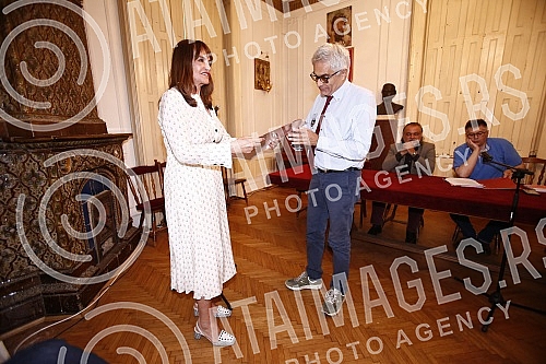 The Association of Writers of Serbia hosted a ceremony to present the 