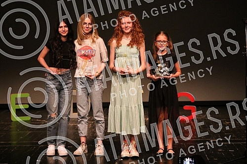 The first Festival of Children's Acting Achievements in Films and TV Series FEDEG and the award ceremony were held at the Small Theater Dusko Radovic.Prvi Festival decijih glumackih ostvarenja u filmovima i TV serijama FEDEG i dodela nagrada odrzan