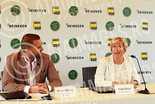 Signing of an agreement between the Auto-Moto Association of Serbia and Heineken Serbia for the campaign 