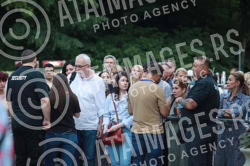 Rade Serbedzija and Zapadni kolodvor band held a concert 