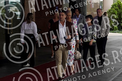 The celebration of the civil wedding of Mihajlo Saulic and Marina Velimirovic was held at the Hyatt Hotel.Slavlje povodom gradjanskog vencanja Mihajla Saulica i Marine Velimirovic odrzano je u hotelu Hajat.
