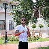 Boxer Veljko Raznatovic in the camp on Avala where he trains. Bokser Veljko Raznatovic u kampu na Avali gde trenira.