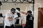 Boxer Veljko Raznatovic in the camp on Avala where he trains. Bokser Veljko Raznatovic u kampu na Avali gde trenira.