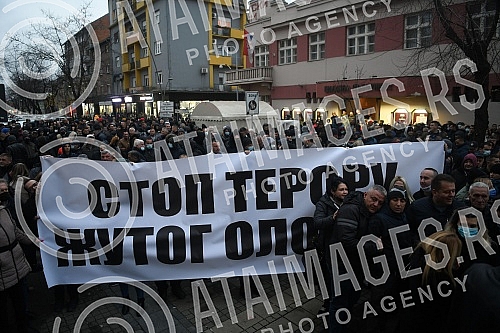 Hundreds of members, activists and sympathizers of the Serbian Progressive Party gathered for a rally called 