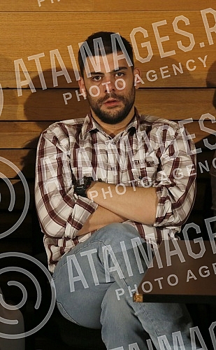 Press conference on the occasion of the premiere of the play Lorencaco held at the Yugoslav Drama Theater.Konferencija za novinare povodom premijere predstave Lorencaco odrzana u Jugoslovenskom dramskom pozoristu.
