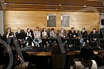 Press conference on the occasion of the premiere of the play Lorencaco held at the Yugoslav Drama Theater.Konferencija za novinare povodom premijere predstave Lorencaco odrzana u Jugoslovenskom dramskom pozoristu.