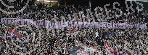 Friendly football match between FK Crvena Zvezda and Olympiacos Pireaus played at Rajko Mitic stadium. Prijateljska utakmica izmedju FK Crvena Zvezda i Olympiacos odigrana na stadionu Rajko Mitic.