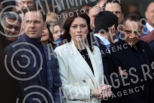 The President of the Republic of Serbia, Aleksandar Vucic, and the Prime Minister of Hungary, Viktor Orban, are attending the opening of the Belgrade-Novi Sad section of the Belgrade - Budapest international railway.Predsednik Republike Srbije Alek