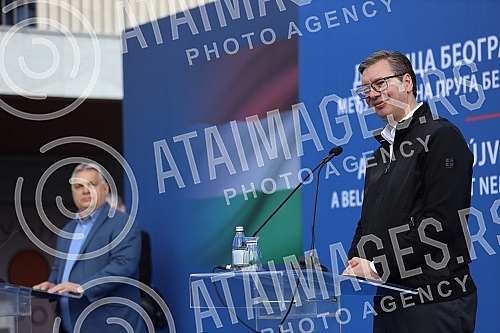 The President of the Republic of Serbia, Aleksandar Vucic, and the Prime Minister of Hungary, Viktor Orban, are attending the opening of the Belgrade-Novi Sad section of the Belgrade - Budapest international railway.Predsednik Republike Srbije Alek