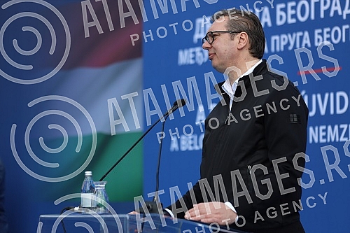The President of the Republic of Serbia, Aleksandar Vucic, and the Prime Minister of Hungary, Viktor Orban, are attending the opening of the Belgrade-Novi Sad section of the Belgrade - Budapest international railway.Predsednik Republike Srbije Alek