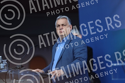 The President of the Republic of Serbia, Aleksandar Vucic, and the Prime Minister of Hungary, Viktor Orban, are attending the opening of the Belgrade-Novi Sad section of the Belgrade - Budapest international railway.Predsednik Republike Srbije Alek