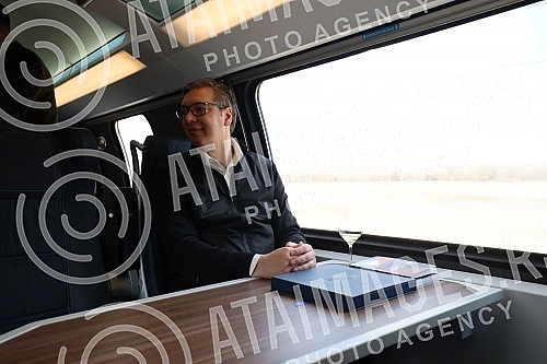 The President of the Republic of Serbia, Aleksandar Vucic, and the Prime Minister of Hungary, Viktor Orban, are attending the opening of the Belgrade-Novi Sad section of the Belgrade - Budapest international railway.Predsednik Republike Srbije Alek