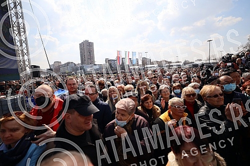 The President of the Republic of Serbia, Aleksandar Vucic, and the Prime Minister of Hungary, Viktor Orban, are attending the opening of the Belgrade-Novi Sad section of the Belgrade - Budapest international railway.Predsednik Republike Srbije Alek