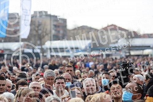 The President of the Republic of Serbia, Aleksandar Vucic, and the Prime Minister of Hungary, Viktor Orban, are attending the opening of the Belgrade-Novi Sad section of the Belgrade - Budapest international railway.Predsednik Republike Srbije Alek