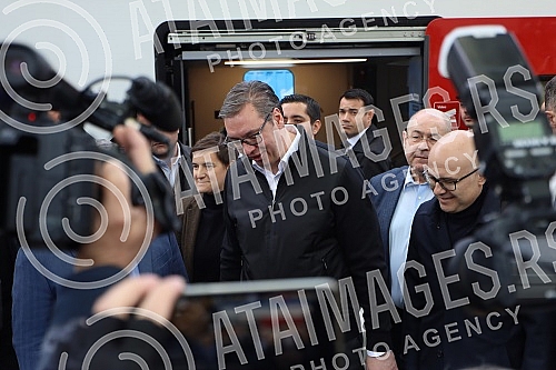 The President of the Republic of Serbia, Aleksandar Vucic, and the Prime Minister of Hungary, Viktor Orban, are attending the opening of the Belgrade-Novi Sad section of the Belgrade - Budapest international railway.Predsednik Republike Srbije Alek