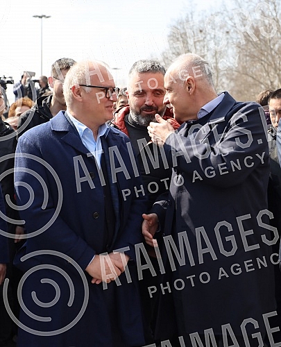 The President of the Republic of Serbia, Aleksandar Vucic, and the Prime Minister of Hungary, Viktor Orban, are attending the opening of the Belgrade-Novi Sad section of the Belgrade - Budapest international railway.Predsednik Republike Srbije Alek