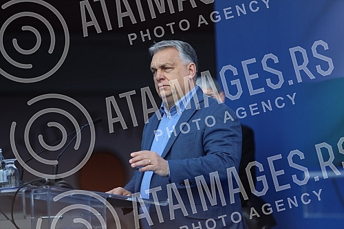 The President of the Republic of Serbia, Aleksandar Vucic, and the Prime Minister of Hungary, Viktor Orban, are attending the opening of the Belgrade-Novi Sad section of the Belgrade - Budapest international railway.Predsednik Republike Srbije Alek
