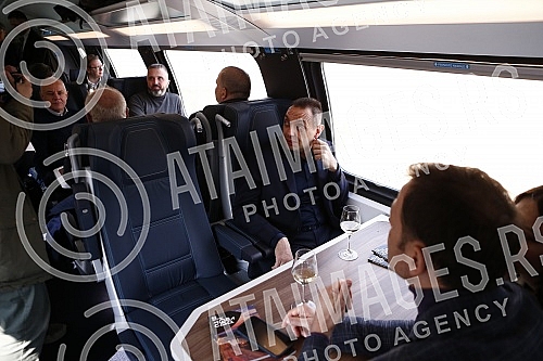 The President of the Republic of Serbia, Aleksandar Vucic, and the Prime Minister of Hungary, Viktor Orban, are attending the opening of the Belgrade-Novi Sad section of the Belgrade - Budapest international railway.Predsednik Republike Srbije Alek