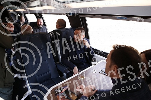 The President of the Republic of Serbia, Aleksandar Vucic, and the Prime Minister of Hungary, Viktor Orban, are attending the opening of the Belgrade-Novi Sad section of the Belgrade - Budapest international railway.Predsednik Republike Srbije Alek