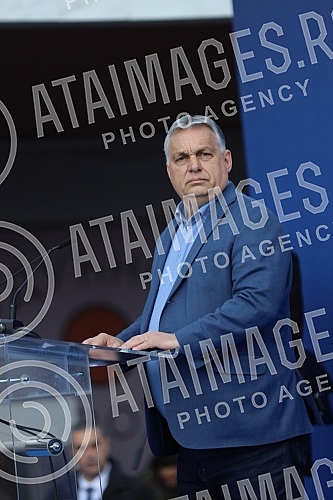 The President of the Republic of Serbia, Aleksandar Vucic, and the Prime Minister of Hungary, Viktor Orban, are attending the opening of the Belgrade-Novi Sad section of the Belgrade - Budapest international railway.Predsednik Republike Srbije Alek
