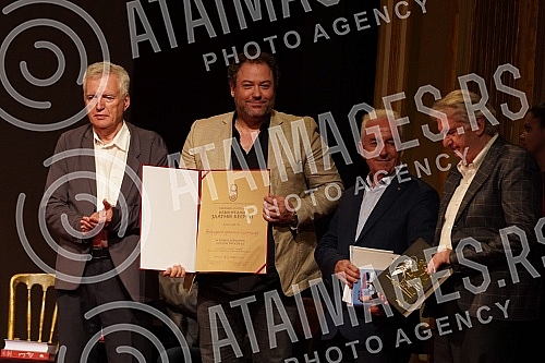 The ceremonial presentation of the 51st Golden Beocug Award and the Charter was held on the Grand Stage of the National Theater.Svecano urucenje 51. nagrade Zlatni Beocug i Povelje odrzano je  na Velikoj sceni Narodnog pozorista.
